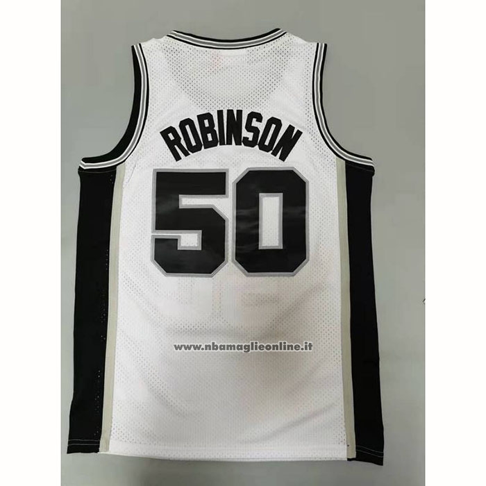 Maglia San Antonio Spurs David Robinson #50 Mitchell & Ness 1998-99 Bianco